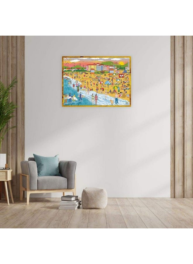 Webby Beach Illustration Wooden Puzzle | Best Gift for Teenager | Fun & Challenging| Puzzle for Adult & 14+ Kids, 1000 Pieces Puzzle