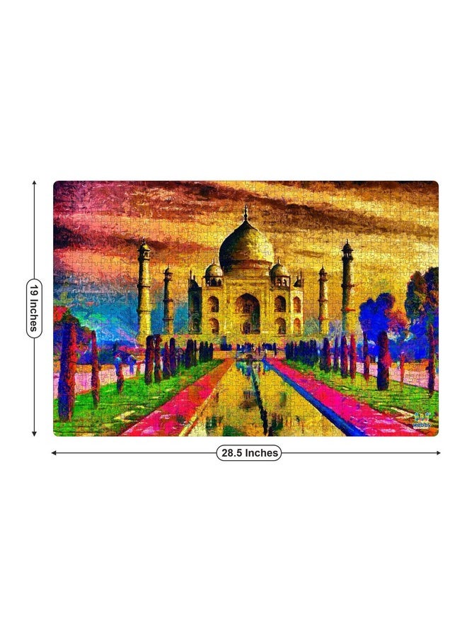 Webby Taj Mahal Painting Wooden Puzzle | Best Gift for Teenager | Fun & Challenging| Puzzle for Adult & 14+ Kids, 1000 Pieces Puzzle