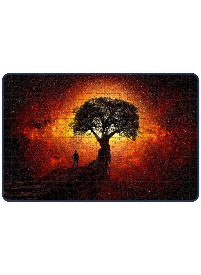 Webby Man Under A Tree Painting Jigsaw Puzzle, 500 Pieces