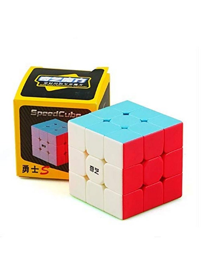 D ETERNAL QY Warrior S 3x3x3 High Speed Stickerless Magic Puzzle Cubes Game,for 14+ Years Old