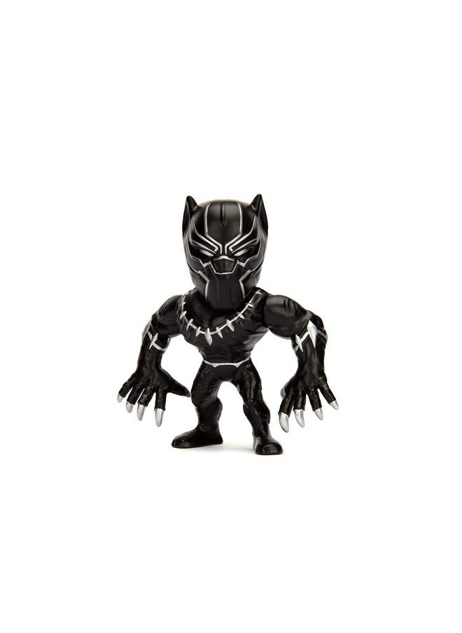 Jada Toys Diecast Metal Marvel 4 inch Black Panther Action Figure for Kids Boys Girls Age 8 Years and Above