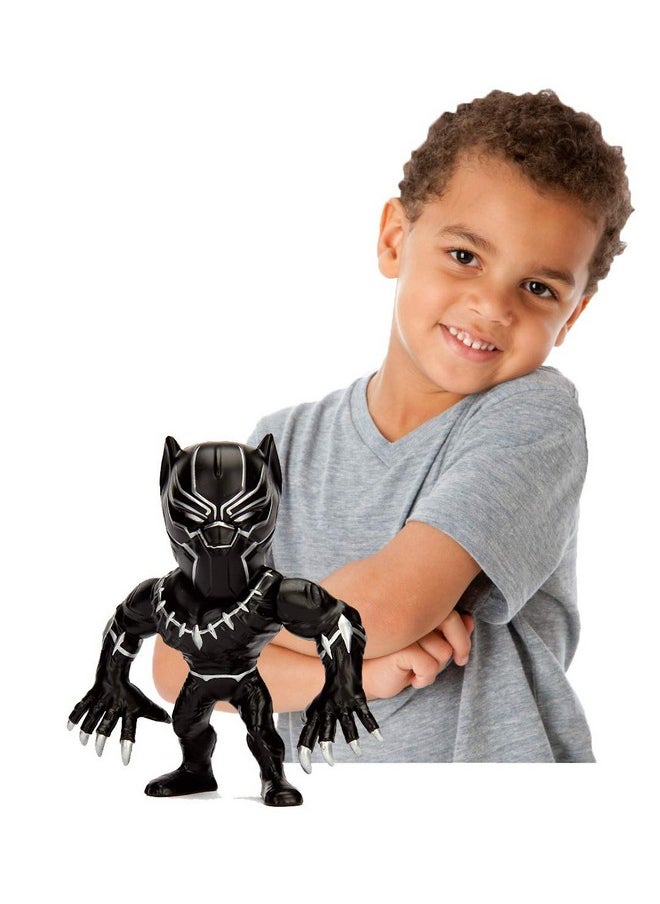 Jada Toys Diecast Metal Marvel 4 inch Black Panther Action Figure for Kids Boys Girls Age 8 Years and Above