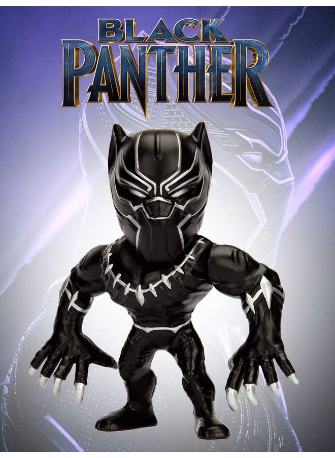 Jada Toys Diecast Metal Marvel 4 inch Black Panther Action Figure for Kids Boys Girls Age 8 Years and Above