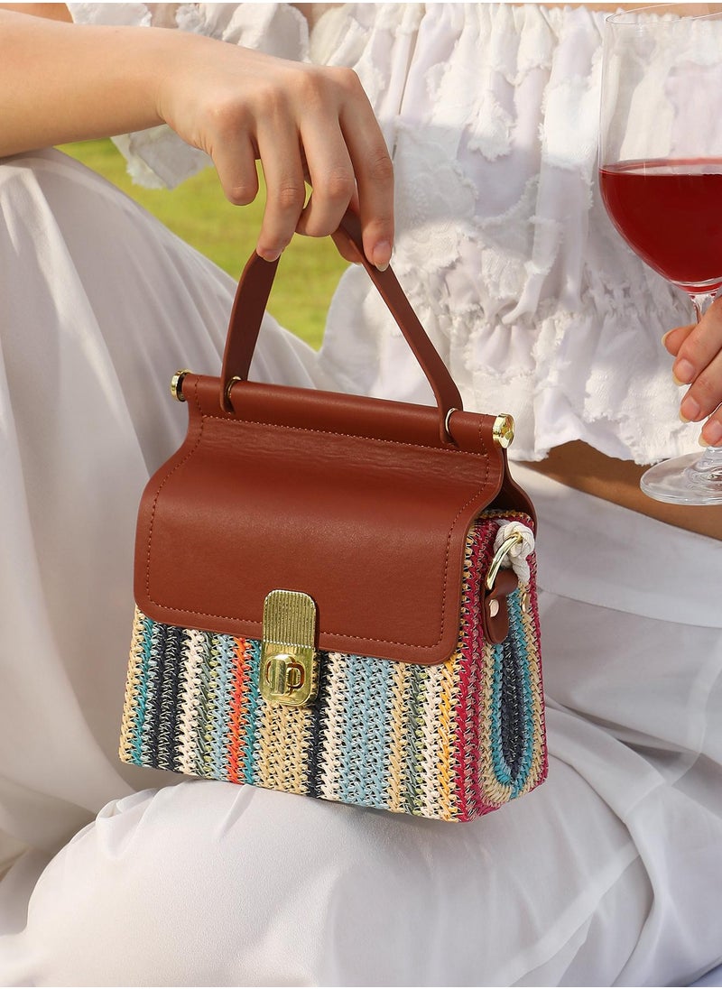 The Small Straw-Médecin Hand Bag