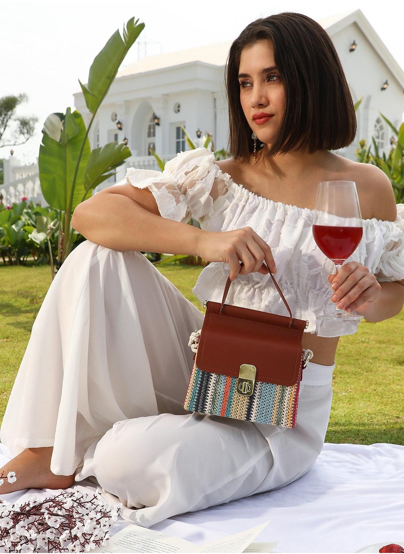 The Small Straw-Médecin Hand Bag