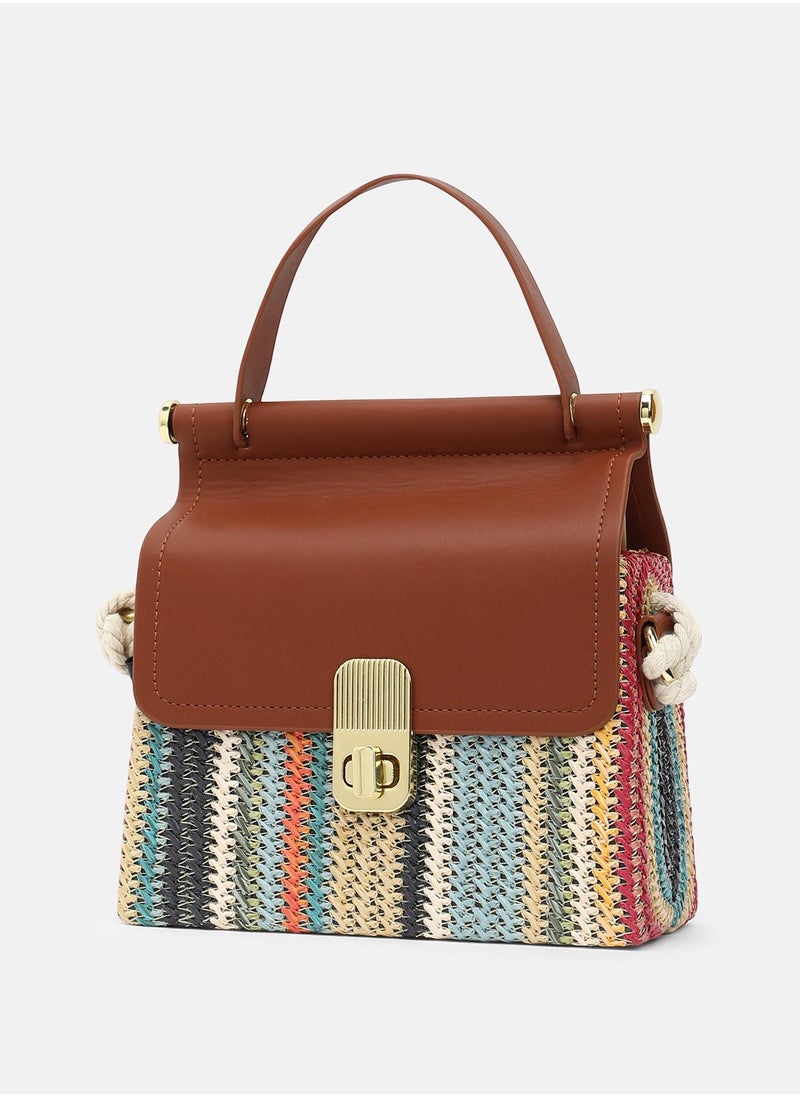 The Small Straw-Médecin Hand Bag