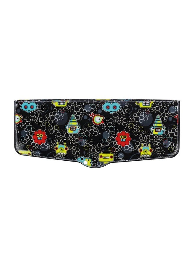Smily Kiddos Multi Functional Pop Out Pencil Box for Kids Stationery for Children | 24.5 x 4 x 10cm | - Robot Theme - Black