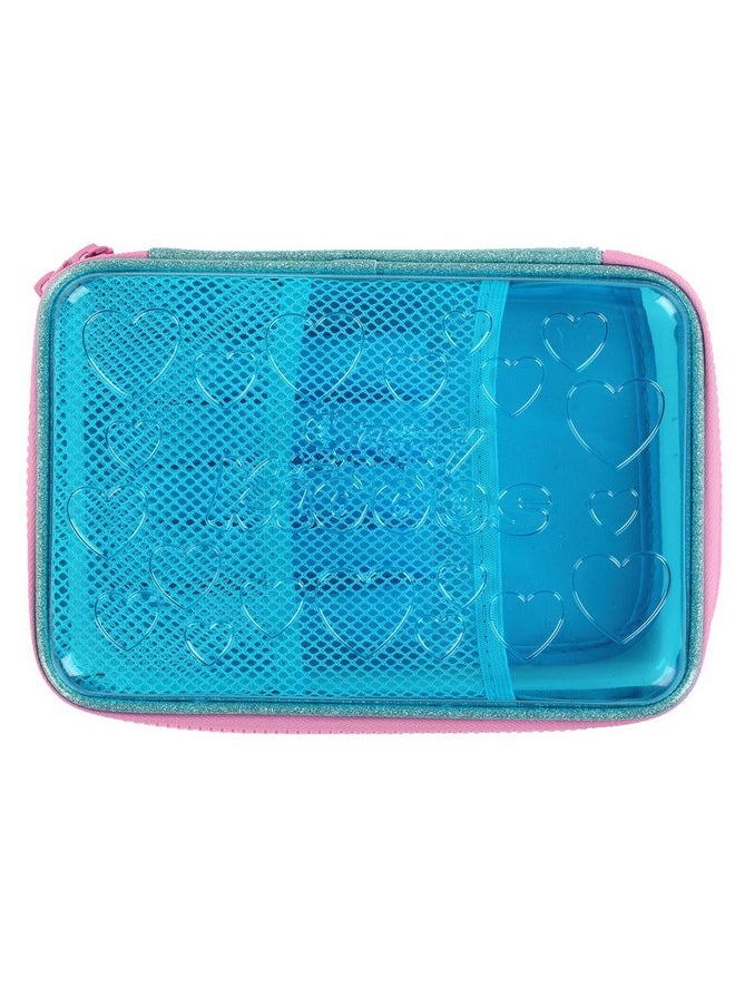 Smily Kiddos | Smily PVC Pencil Case (Light Blue) | Kids & School Pencil Case | School Pencil case | Pencil Case for Boys & Girls | Girls Stylish Pencil Box