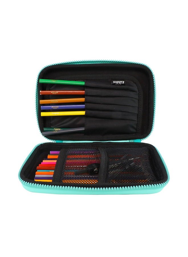 Smily Kiddos Single Compartment Pencil Case Stylish Cute Large Capacity Hardtop EVA Pencil Case Organizer School Kids Girls Women Pen Holder Pouch Multi Purpose| Animals - Multicolor
