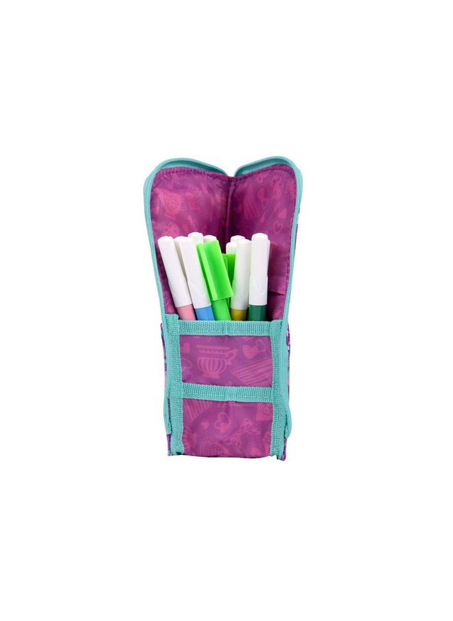 Smily Kiddos | Smily Pen Holder Case (Purple) | Kids Pencil Pouch | School Pencil Pouch | Purple Pencil Pouch | Pencil case for Kids | Online Pencil Pouch