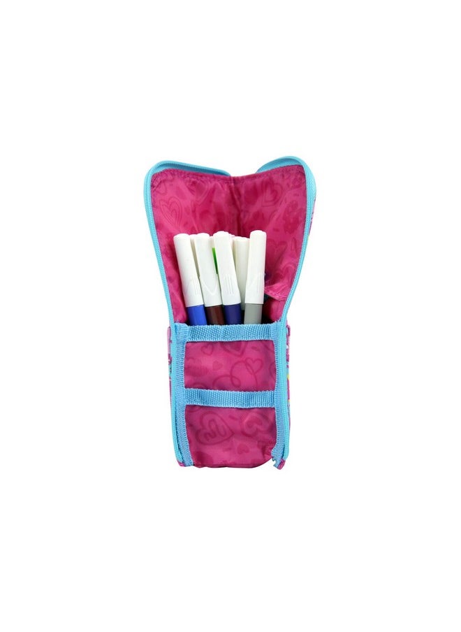 Smily Kiddos | Smily Pen Holder Case (Pink) | Girls Pencil Case Stylish | Kids & School Pencil Pouch | Pencil Case for Kids | Pink Pencil Case