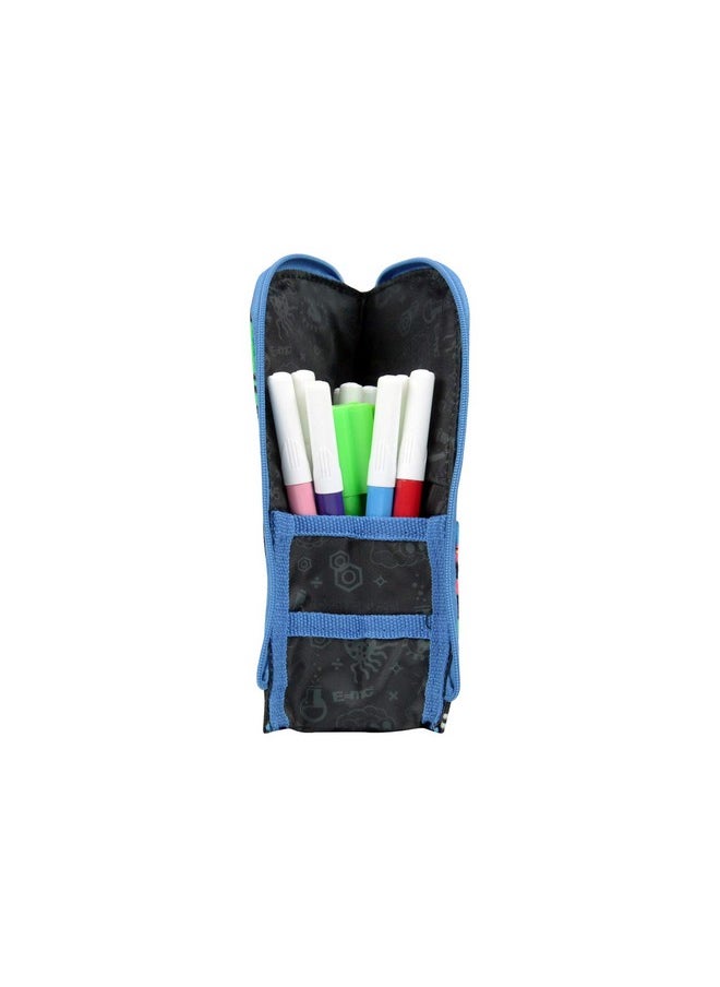 Smily Kiddos | Smily Pen Holder Case (Black) | Kids&School Pencil Case | Pencil Pouch for Kids