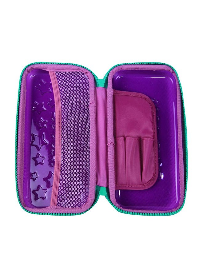 Smily Kiddos Star Pencil Box | Transparent Hardtop Pencil Box for Kids (Black/Blue/Purple/Pink/Light Blue)