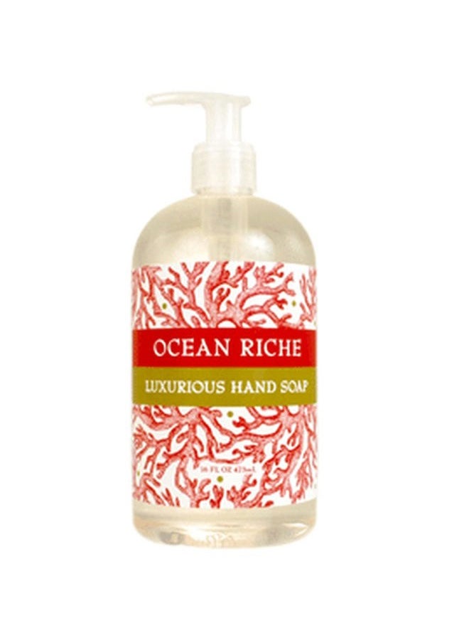 Greenwich Bay Trading Co. Luxurious Hand Soap, 16 Ounce, Ocean Riche