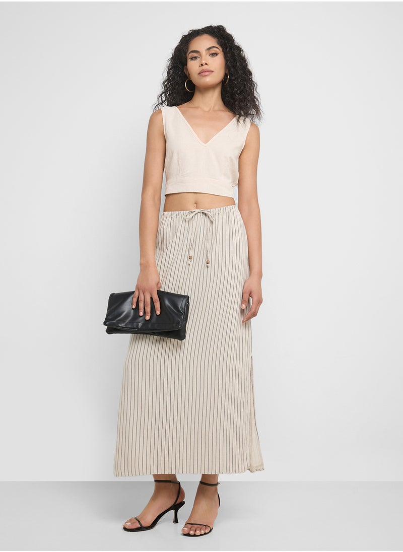 V-Neck Cropped Top