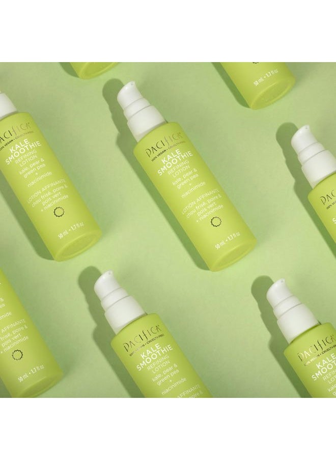 Face Moisturizer - Kale Smoothie Face Lotion w/Niacinamide, Copper, Super Foods & Plant Extract - Reduces Pore Size & Redness, Improves Skin Texture Vegan & Cruelty-Free Dermatologist Tested