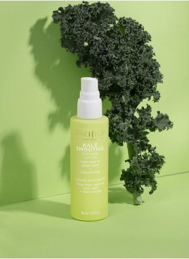 Face Moisturizer - Kale Smoothie Face Lotion w/Niacinamide, Copper, Super Foods & Plant Extract - Reduces Pore Size & Redness, Improves Skin Texture Vegan & Cruelty-Free Dermatologist Tested