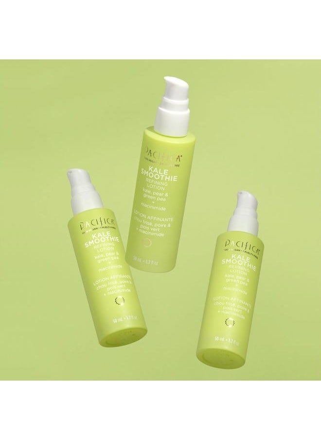 Face Moisturizer - Kale Smoothie Face Lotion w/Niacinamide, Copper, Super Foods & Plant Extract - Reduces Pore Size & Redness, Improves Skin Texture Vegan & Cruelty-Free Dermatologist Tested