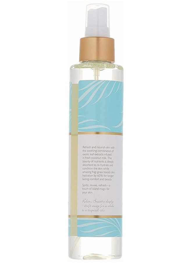 Hydrating Body Oil Mist - Moisturizing Body Oil After Shower - Hair and Spray Moisturizer for Body with Vitamin E, White Gingerlily, 7 oz