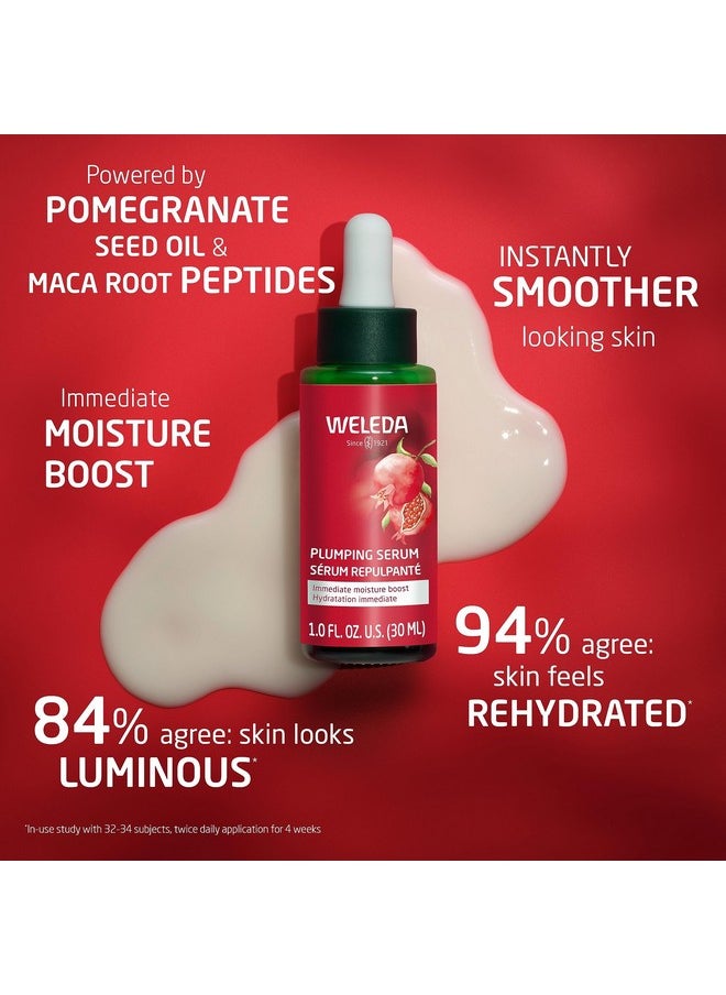 Weleda Face Care Plumping Serum, Plant Rich Serum with Peptides from Pomegranate and Maca Root