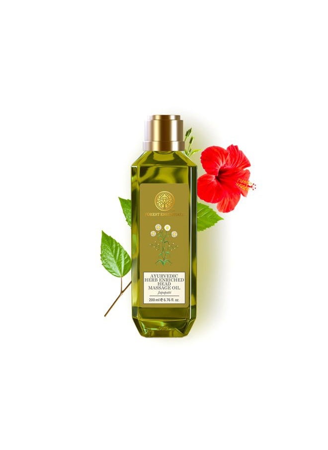 Ayurvedic Herb Enriched Head Massage Oil Japapatti - 200ml