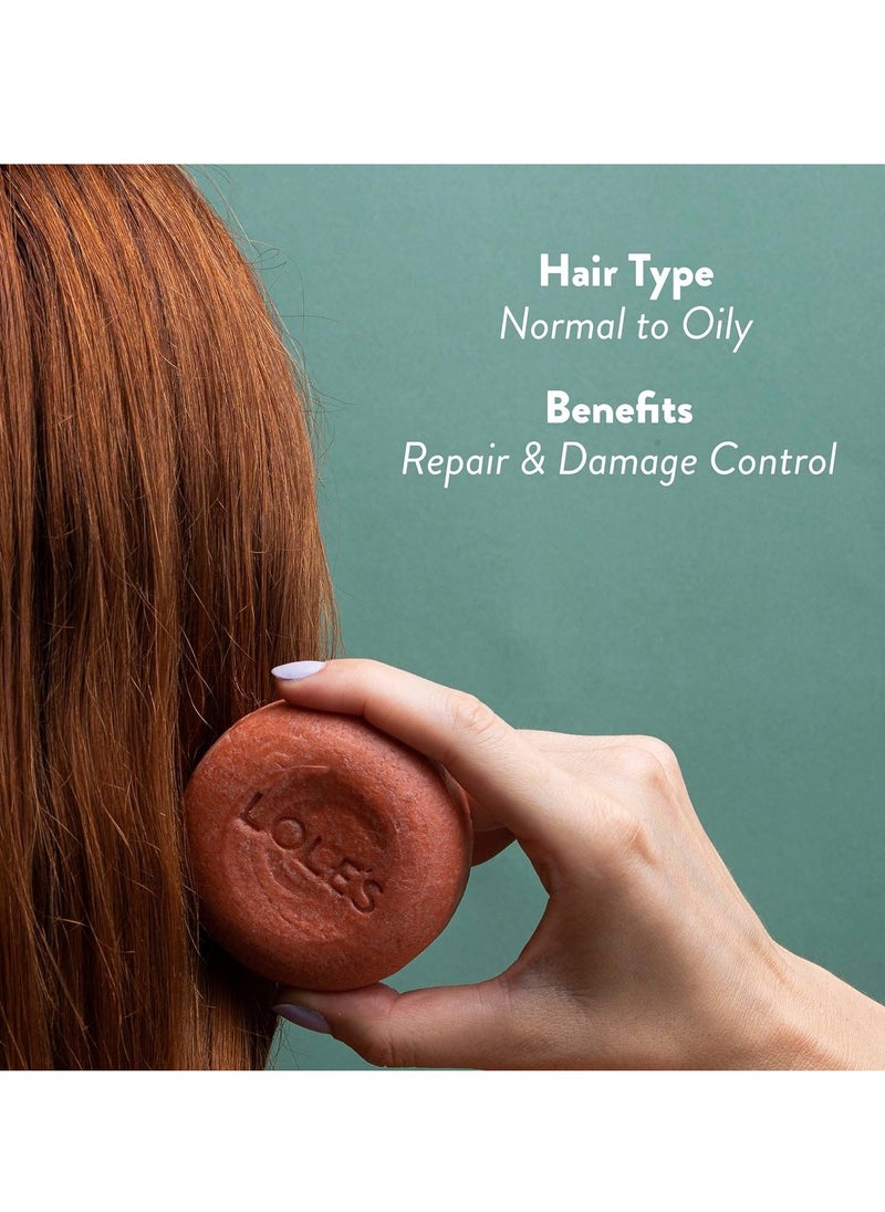 Shampoo Bar and Conditioner 2in1 with Argan Oil for Repair & Damage Control, Moisturizes & Cleans Scalp, Travel Shampoo, Silicone Free, 100g