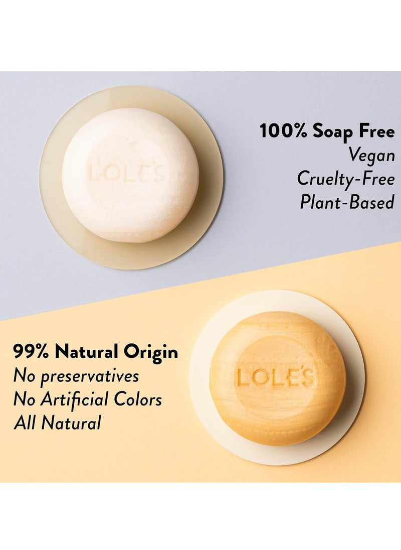 Shampoo Bar and Conditioner 2in1 with Argan Oil for Repair & Damage Control, Moisturizes & Cleans Scalp, Travel Shampoo, Silicone Free, 100g