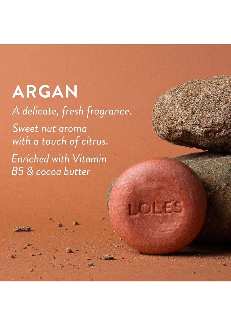Shampoo Bar and Conditioner 2in1 with Argan Oil for Repair & Damage Control, Moisturizes & Cleans Scalp, Travel Shampoo, Silicone Free, 100g