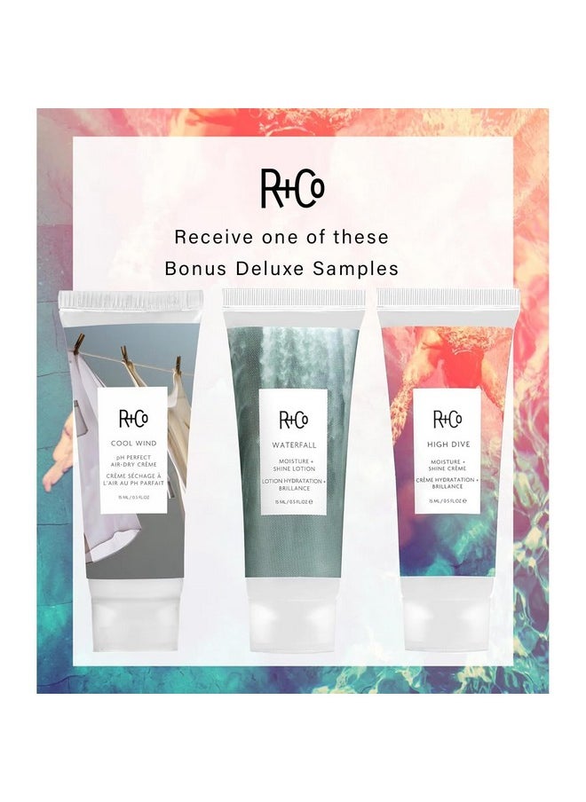 R+Co Dallas Biotin Hair Shampoo and Conditioner Set (8.5 Oz) + R+Co Bonus Deluxe Sample (.5 Oz) | Body + Shine + Smoothing for All Hair Types | Vegan + Cruelty-Free |