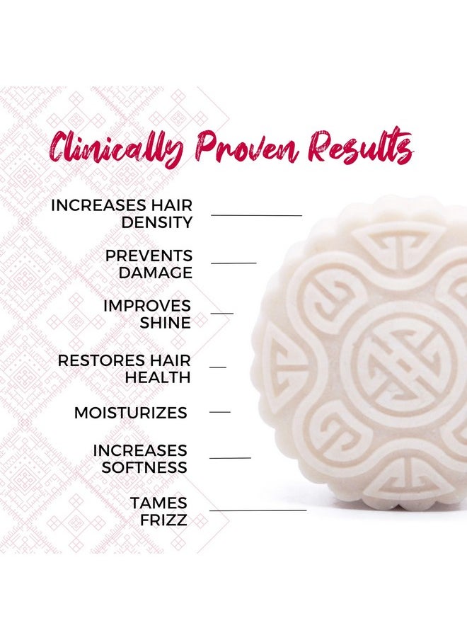 VIORI Terrace Garden Shampoo and Conditioner Bar Set and Bamboo Holder- Made with Rice Water for Hair Growth - Handcrafted Sulfate Free Shampoo and Conditioner