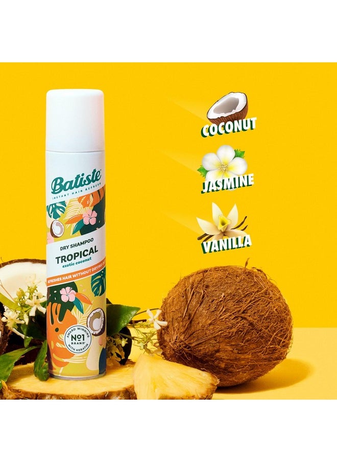 Batiste Tropical Dry Shampoo, Waterless Shampoo, 3.81oz 3 pack