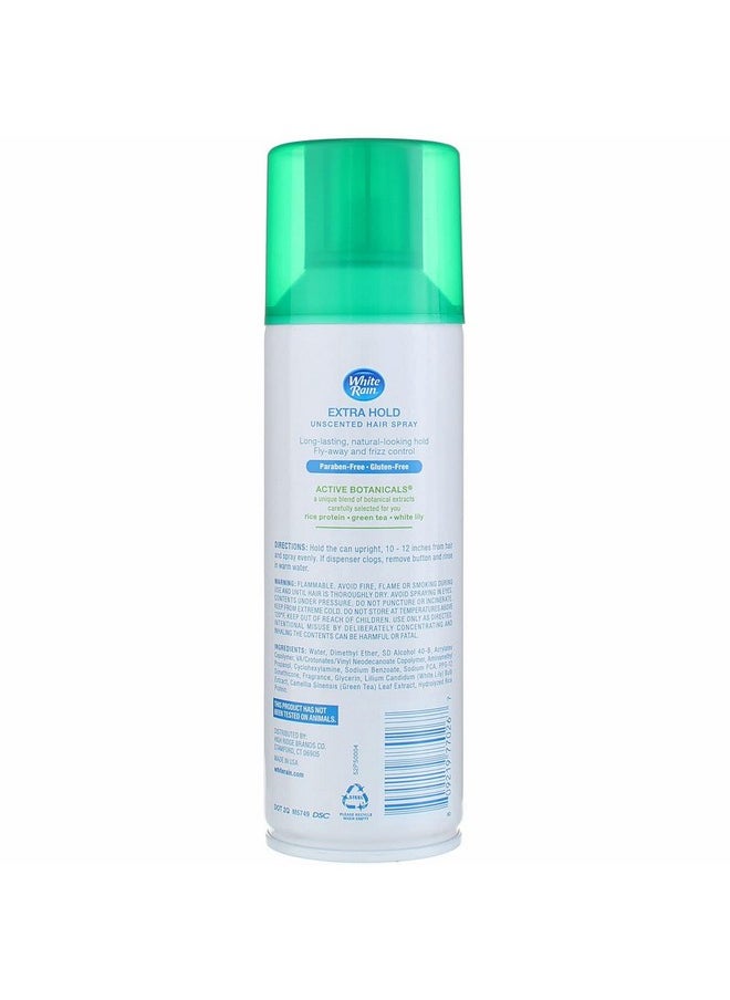 White Rain Aerosol Hairspray Unscented, Extra Hold 7 oz (Pack of 4)