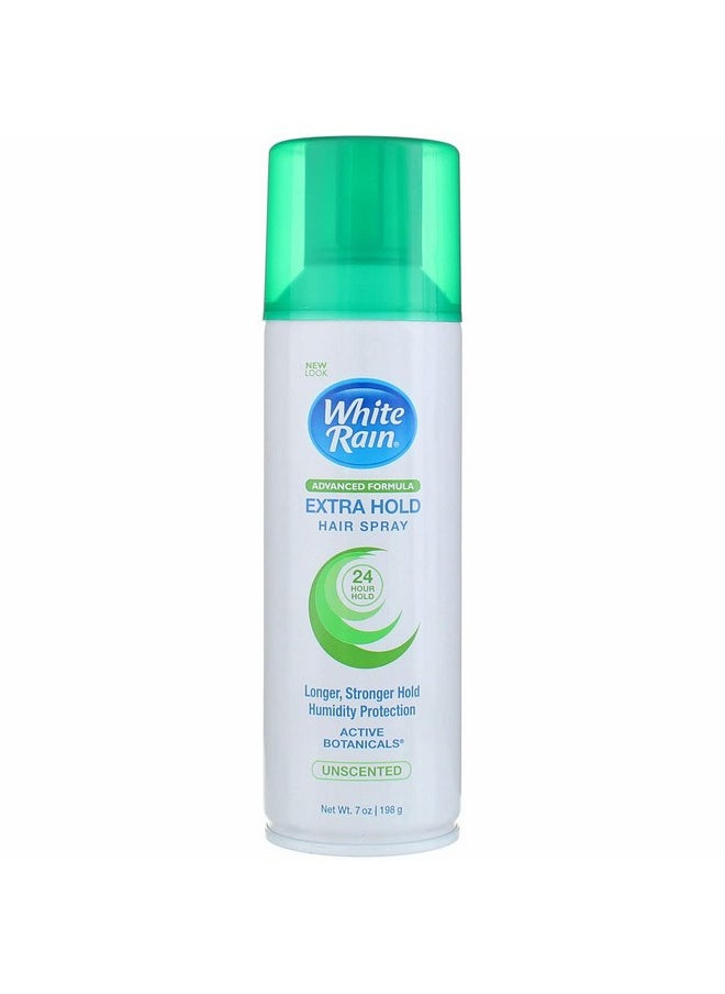 White Rain Aerosol Hairspray Unscented, Extra Hold 7 oz (Pack of 4)