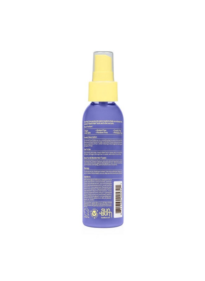 Sun Bum Blonde Tone Enhancer | Paraben, Gluten and Cruelty Free Purple Leave In Treatment for Blondes | 4 oz
