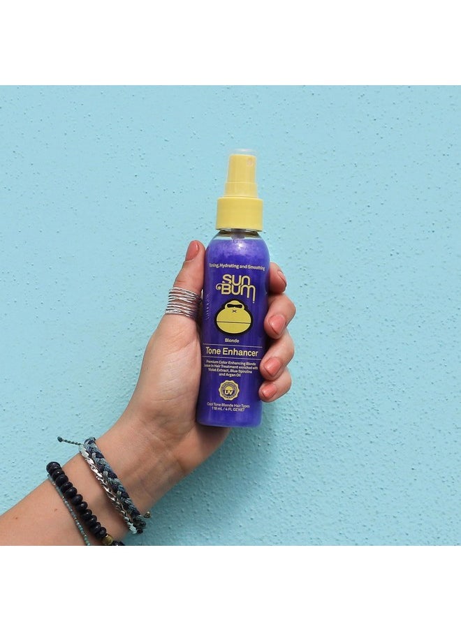 Sun Bum Blonde Tone Enhancer | Paraben, Gluten and Cruelty Free Purple Leave In Treatment for Blondes | 4 oz