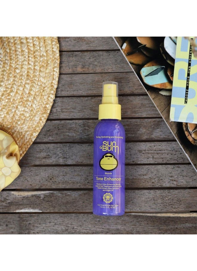 Sun Bum Blonde Tone Enhancer | Paraben, Gluten and Cruelty Free Purple Leave In Treatment for Blondes | 4 oz