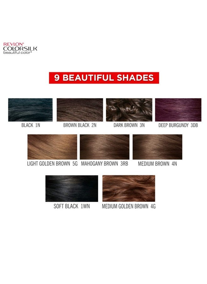 Color Silk 3D Color Gel Technology Hair Color With Keratin, 300G (Black 1N)