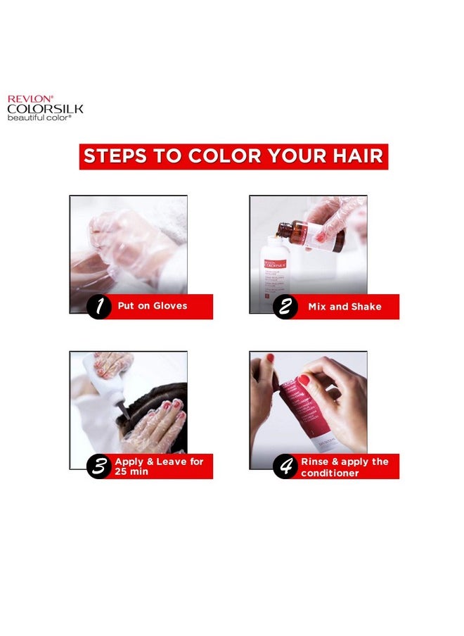 Color Silk 3D Color Gel Technology Hair Color With Keratin, 300G (Black 1N)