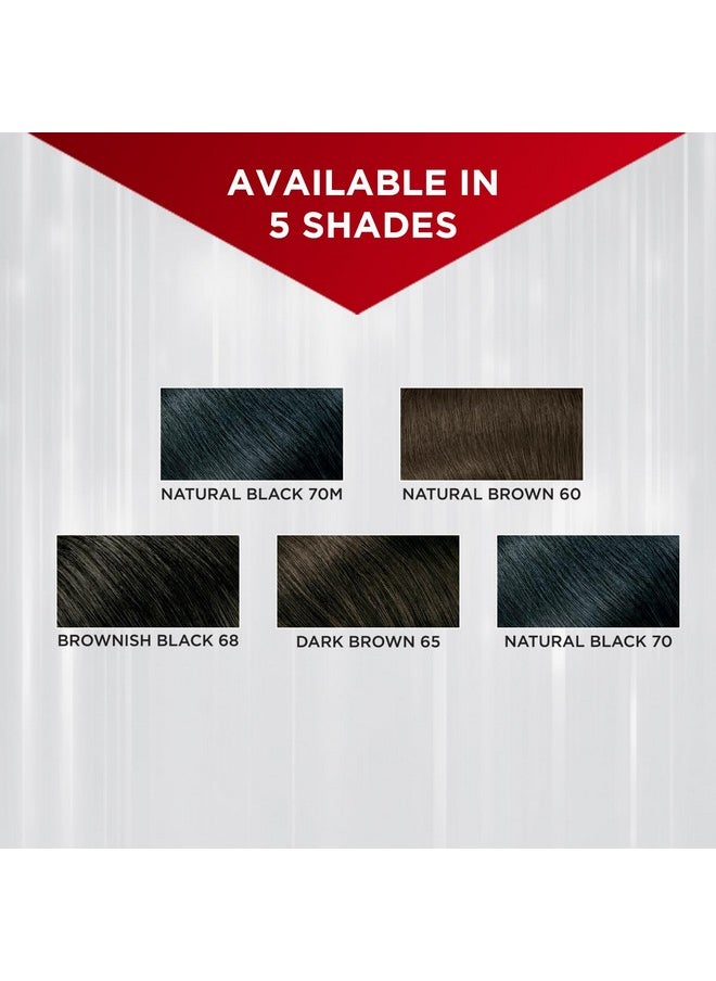 Top Speed Hair Color For Men Natural Black | Infused With Mother Of Pearl And Ginseng Root Extract For Intense Conditioning | 100% Grey Coverage In 5 Minutes | Shiny & Nourished Hair