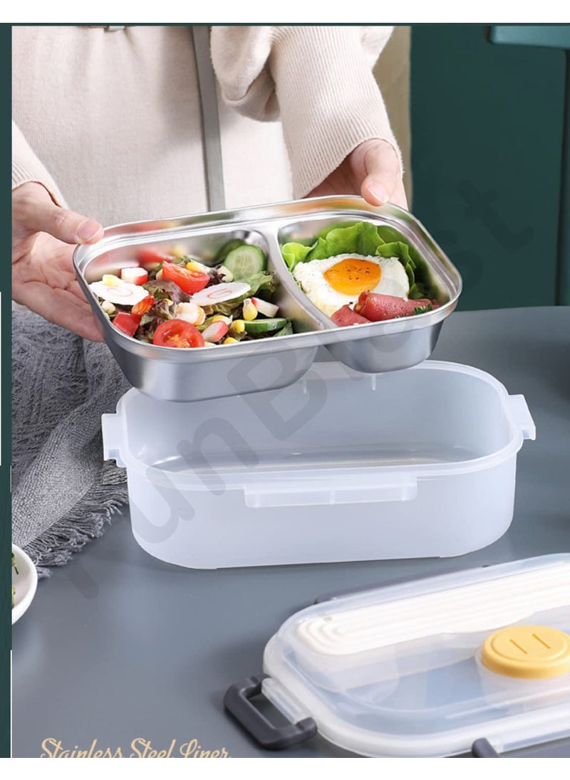 FunBlast Insulated Stainless Steel Lunch Box Tiffin Box for School – Lunch Box for Kids, Lunch Box with SpoonFork and Chopsticks, School Tiffin Box for Boys, Girls – Capacity – 980 ML