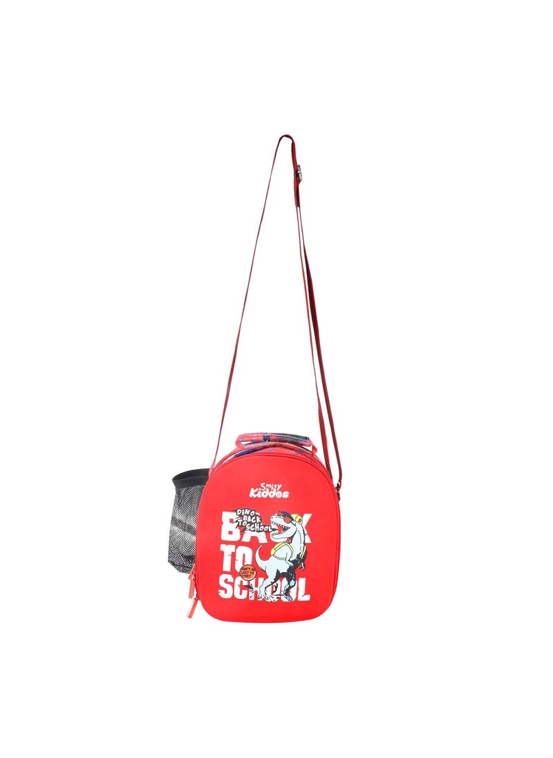 Smily Kiddos Hardtop Lunch Bags (Red) Lunch Bag Adult Lunch Bag : Dino Theme