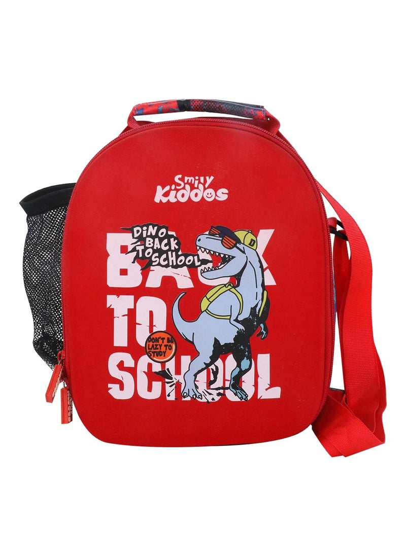 Smily Kiddos Hardtop Lunch Bags (Red) Lunch Bag Adult Lunch Bag : Dino Theme