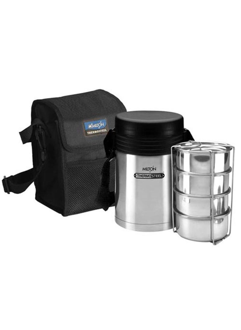 MILTON Tuscany 4 Tiffin, Silver, Stainless Steel