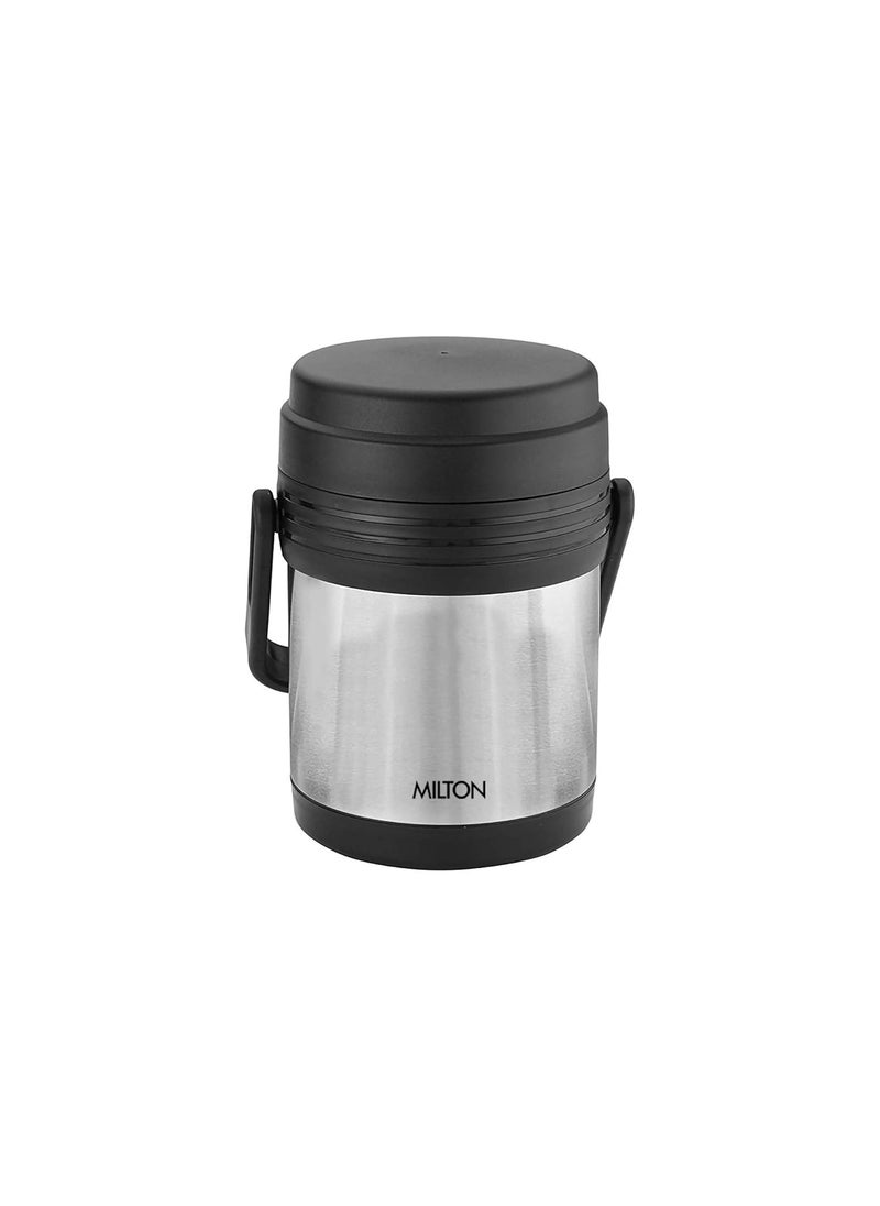 MILTON Thermosteel Hot Meal 3 Container Lunch Box, Silver