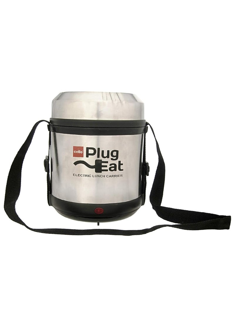 CELLO Electro Electric Stainless Steel Lunch Box, 3 Containers