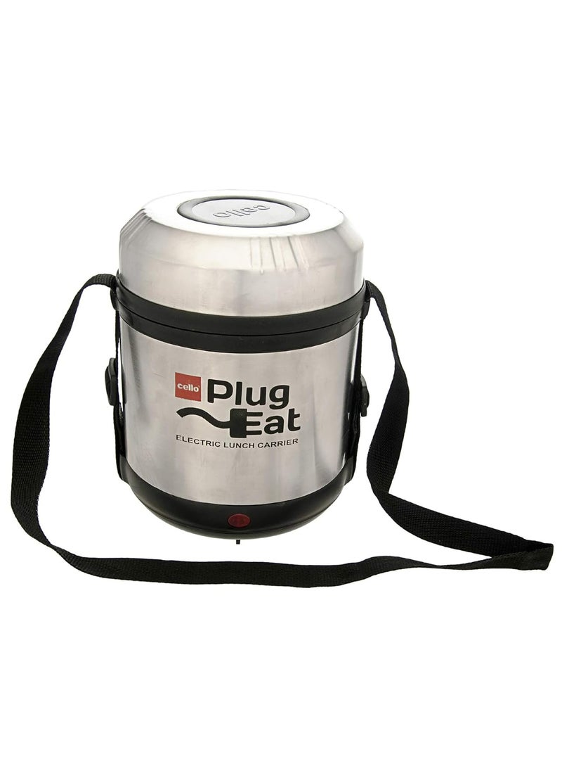 CELLO Electro Electric Stainless Steel Lunch Box, 3 Containers