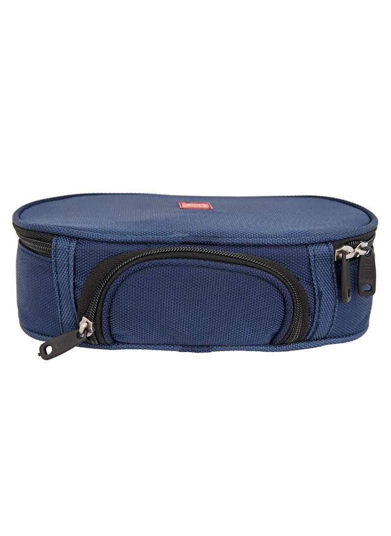 CELLO Proton Stainless Steel Electric Lunch Box, 2 Unit, Blue