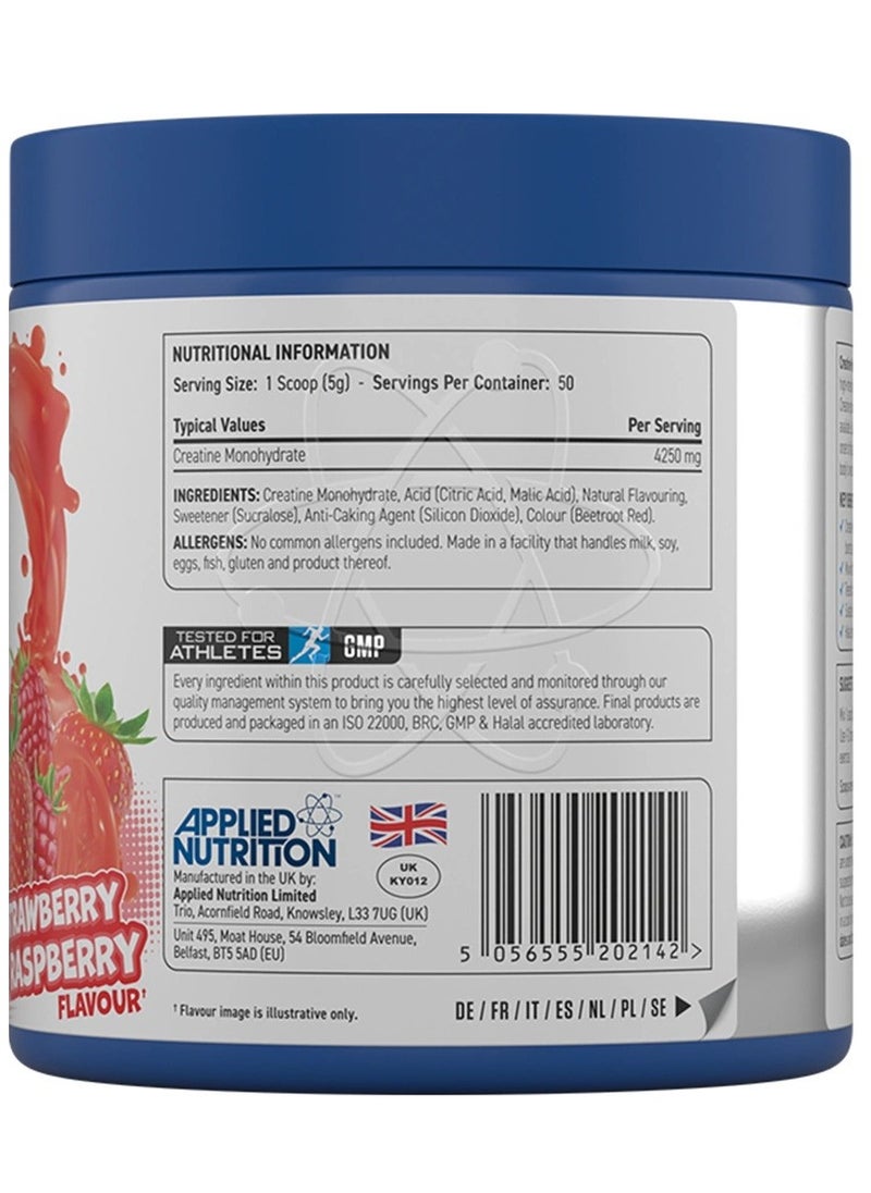 Applied Nutrition Creatine Monohydrate 50S Strawberry & Raspberry 250G