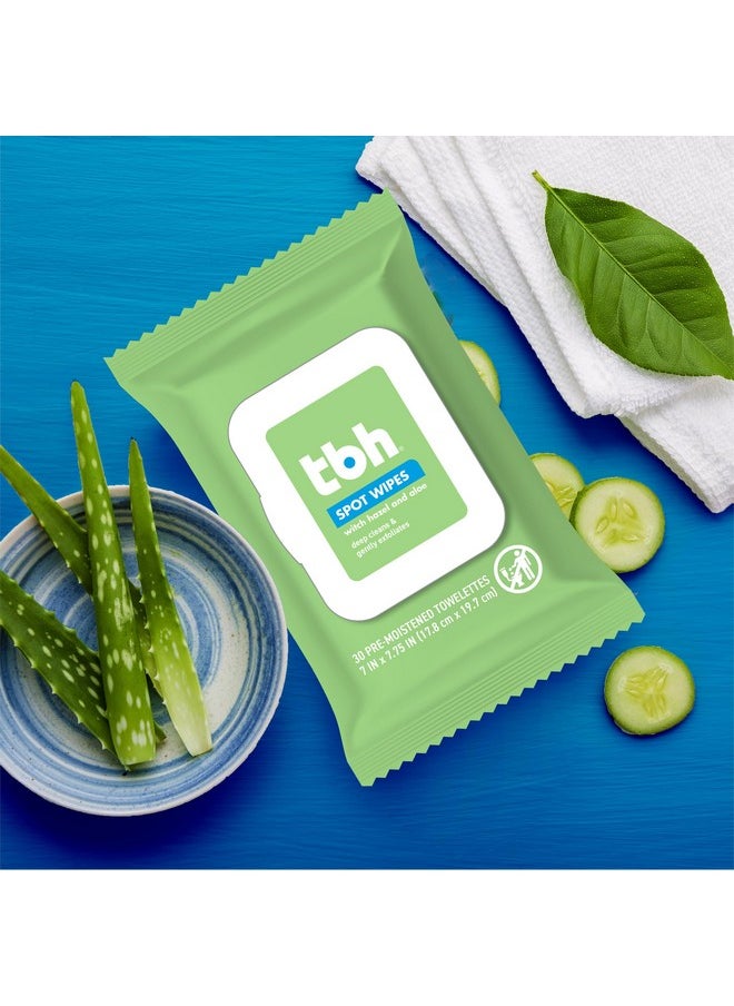 TBH Kids Spot Wash Wipes - Cleansing Face Wipes - Acne Prevention - Sulfate, Paraben Free - 30 Pack.