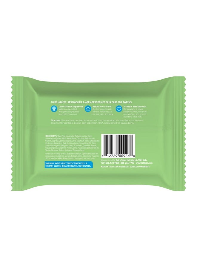 TBH Kids Spot Wash Wipes - Cleansing Face Wipes - Acne Prevention - Sulfate, Paraben Free - 30 Pack.